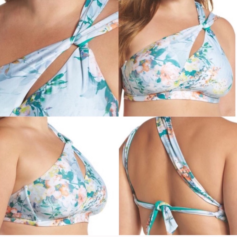 Floral Swim Suit by Becca 2 piece 1X 16 - 18 NEW